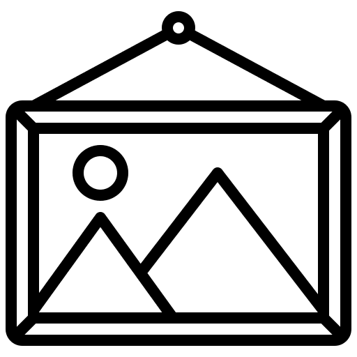 Picture furniture hang frame icon Picture furniture hang frame icon