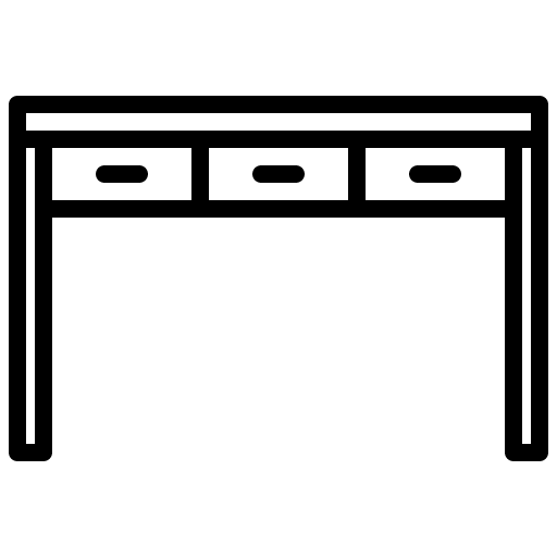 Table desk office desk furniture and household icon Table desk office desk furniture and household icon