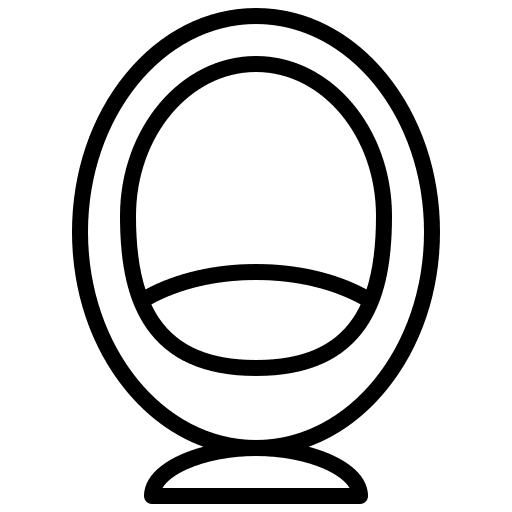 Chair furniture and household seat comfortable icon Chair furniture and household seat comfortable icon