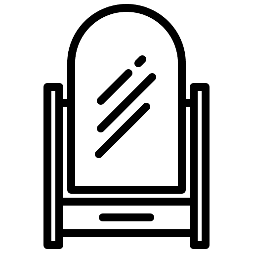 Mirror grooming hair salon beauty icon Mirror grooming hair salon beauty icon