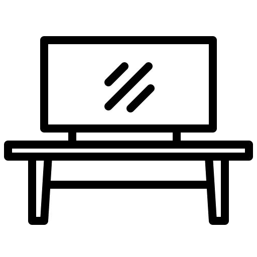 Tv table cabinet furniture and household entertainment icon Tv table cabinet furniture and household entertainment icon