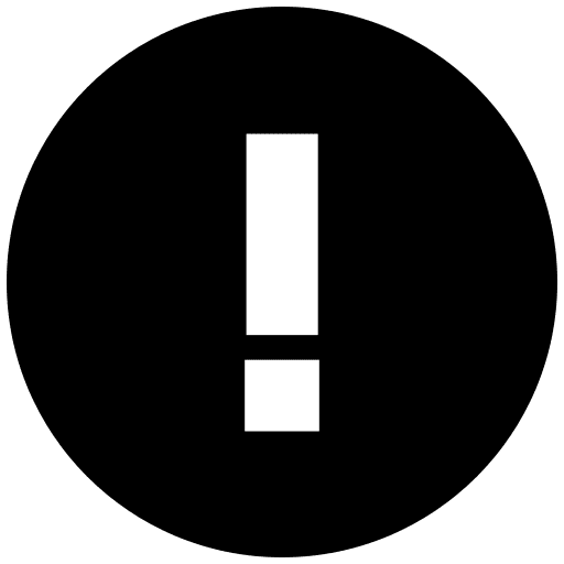 Exclamation mark education ui character icon