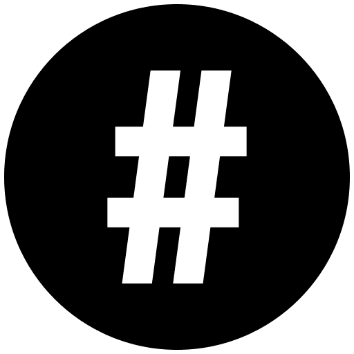 Hash key social media hashtag hash key icon