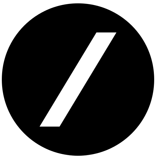 Slash slash character math icon