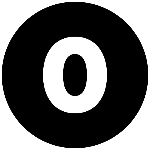 Zero number mathematics symbol ui icon