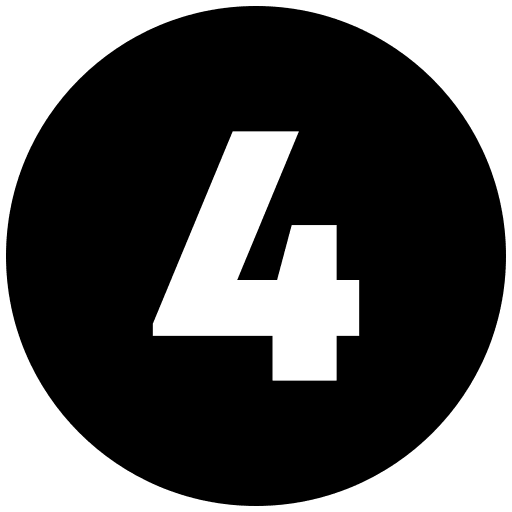 Number four math fourth 4 icon