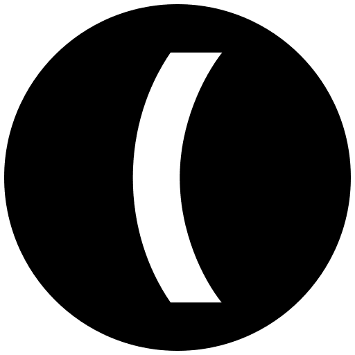 Open bracket education shapes and symbols open bracket icon