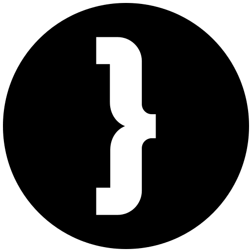 Close bracket math character ui icon