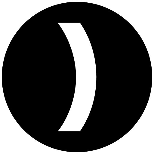 Close bracket shapes and symbols parenthesis ui icon
