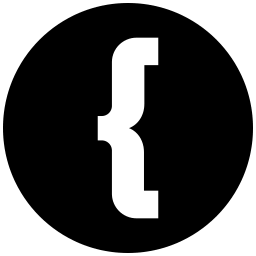 Open bracket braces shapes and symbols math icon