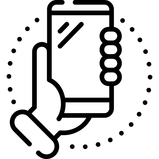 Smartphone phone mobile phone hand icon