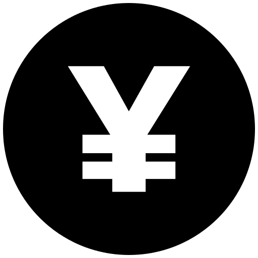 Yen symbol business ui business and finance icon