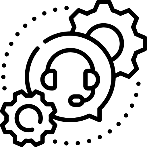 Support call center setting business and finance icon