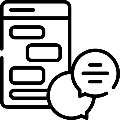 Chat speech bubble communications chat icon Chat speech bubble communications chat icon