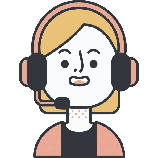 Customer service agent it support headphones icon