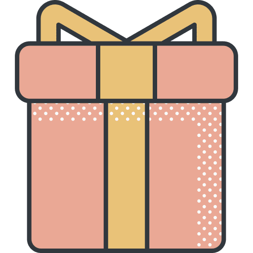 Gift gift box heart christmas icon Gift gift box heart christmas icon