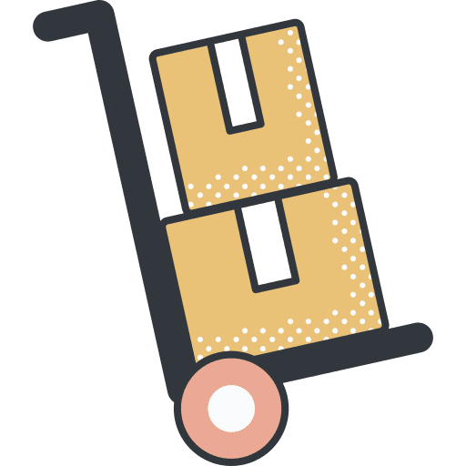 Delivery cart delivery cart box transport icon Delivery cart delivery cart box transport icon