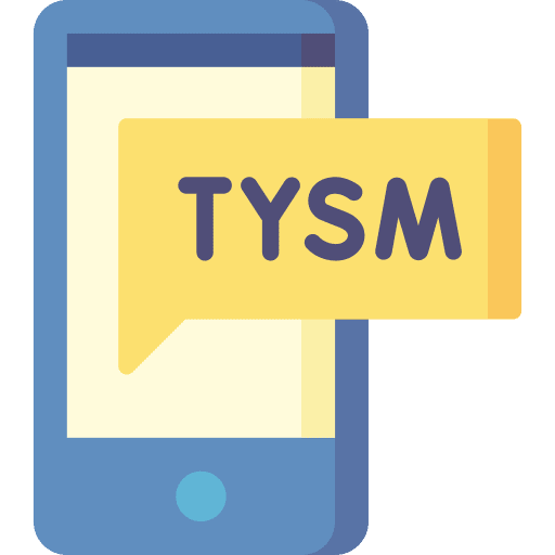 Thank you appreciation speech bubble thankful icon