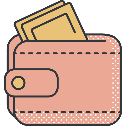 Wallet money purse pay icon Wallet money purse pay icon