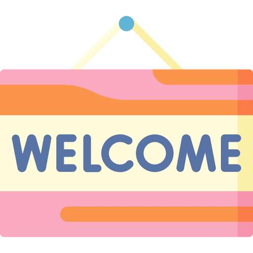 Welcome sign welcome signaling icon