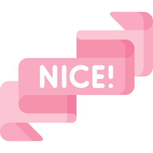Nice ribbon nice appreciation icon Nice ribbon nice appreciation icon