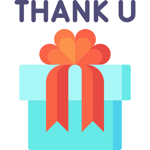 Thank you communications gift box thankful icon Thank you communications gift box thankful icon