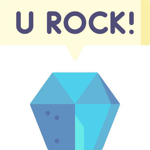 You rock motivation appreciation rock icon You rock motivation appreciation rock icon