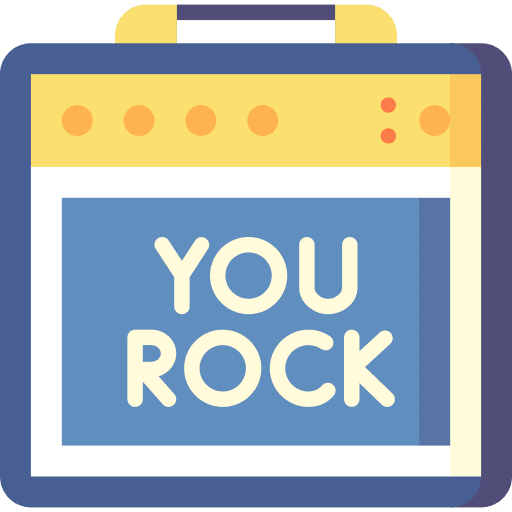 You rock slang you rock motivation icon You rock slang you rock motivation icon
