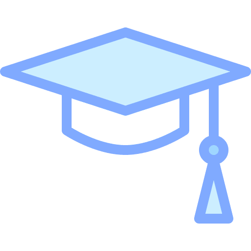 Graduation cap education degree graduation cap icon