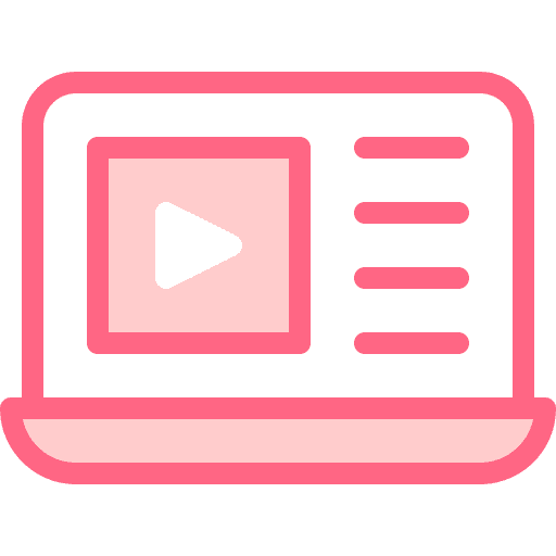 Online learning laptop multimedia elearning icon Online learning laptop multimedia elearning icon