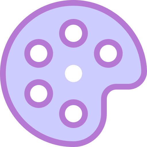 Paint palette color palette paint palette artistic icon