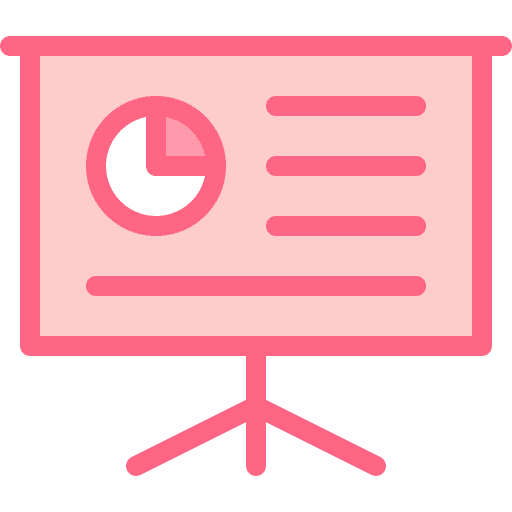 Presentation lecture education statistics icon Presentation lecture education statistics icon