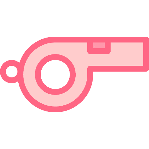 Whistle tool coach sound icon Whistle tool coach sound icon