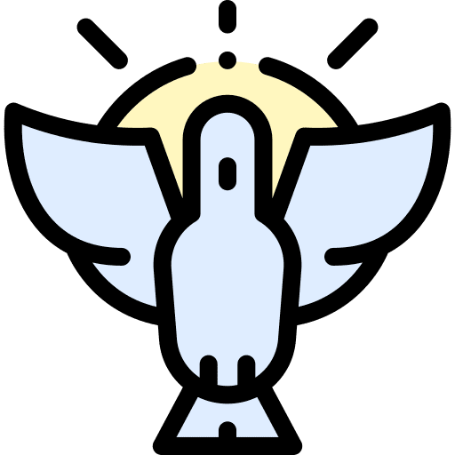 Holy spirit peace animal religion icon