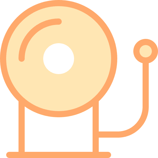 School bell fire alarm security alarm bell icon School bell fire alarm security alarm bell icon