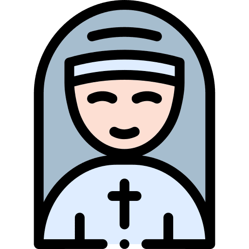 Nun user woman religion icon Nun user woman religion icon