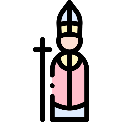 Pope people christianity cross icon Pope people christianity cross icon