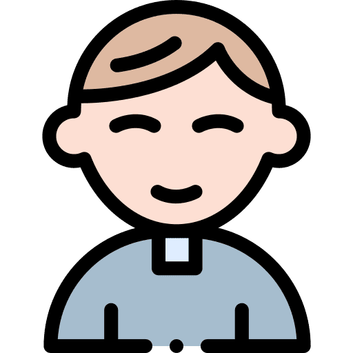 Priest brown hair pastor priest icon Priest brown hair pastor priest icon