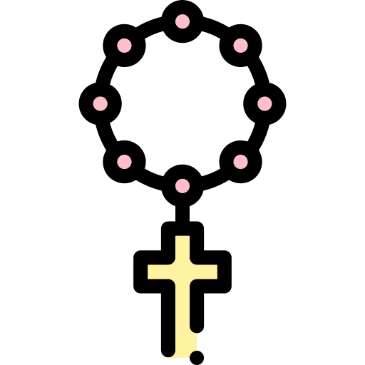 Rosary beads cultures pray icon Rosary beads cultures pray icon