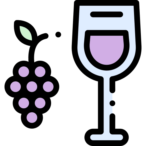 Wine alcoholic fruit drink icon Wine alcoholic fruit drink icon