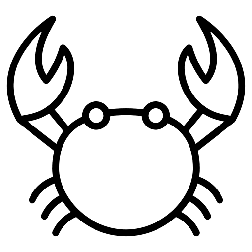 Crab animal crab sea life icon