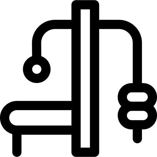 Gym equipment station sports and competition wellness icon