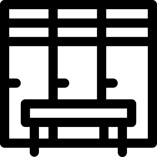 Locker interior changing room closet icon