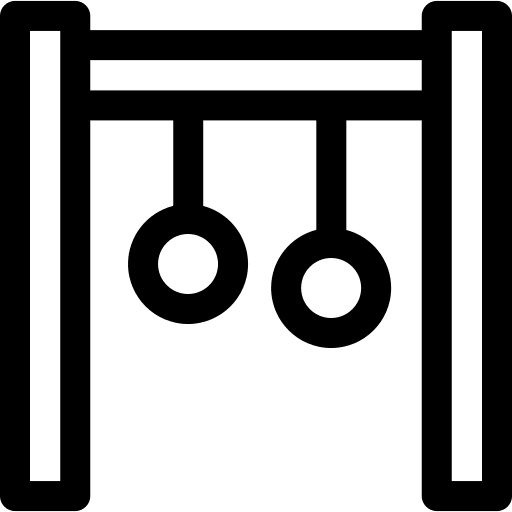 Rings competition gymnastic rings exercise icon Rings competition gymnastic rings exercise icon
