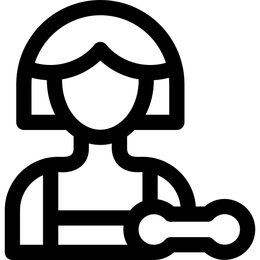 Trainer fitness avatar professions and jobs icon