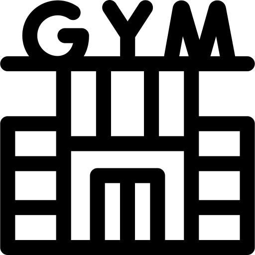 Gym fitness architecture and city sportive icon Gym fitness architecture and city sportive icon