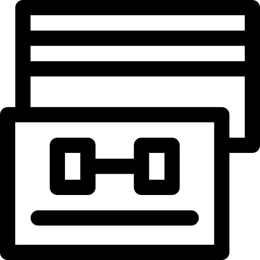 Member card fitness dumbbell gym icon Member card fitness dumbbell gym icon