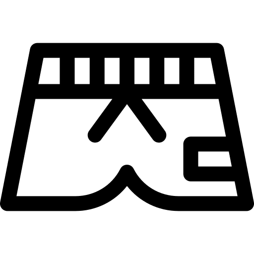 Shorts sport beach clothes icon Shorts sport beach clothes icon