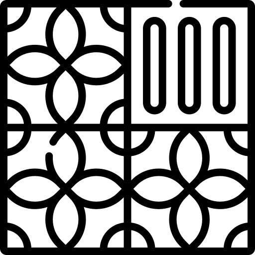 Floor structure tiles architecture and city icon