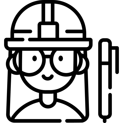 Architect avatar pen caucasian icon Architect avatar pen caucasian icon